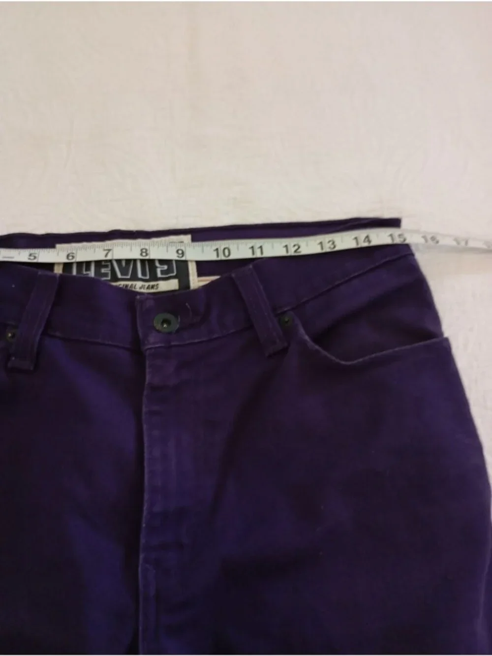 Levis 510 Super Skinny Purple Denim Jeans W32 L30 Mens Stretch Cotton
